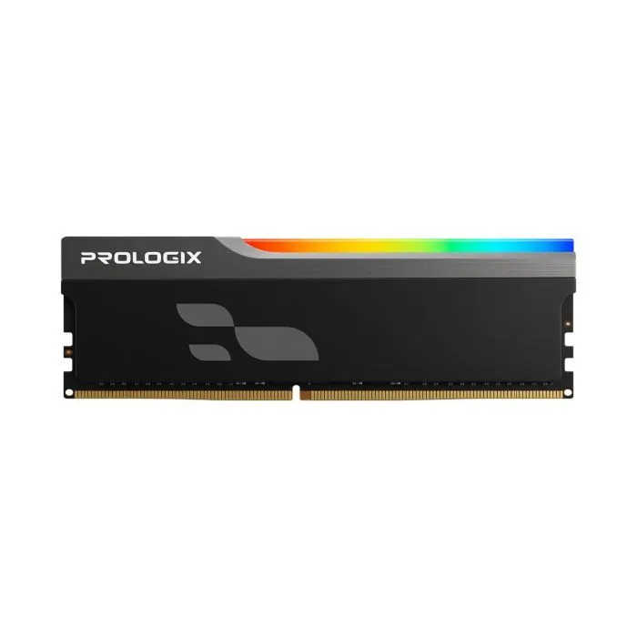 Модуль памяти для компьютера DDR4 8GB 3200 MHz Onyx Black RGB Prologix (PRO8GB3200YBR4)