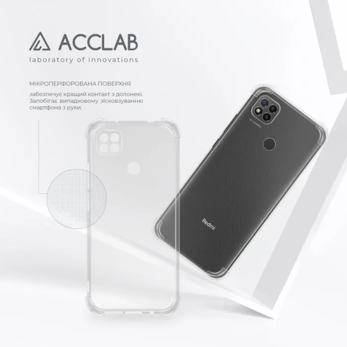 Чохол до мобільного телефона ACCLAB ShockProof Xiaomi Redmi 9C Transparent (1283126554117) зображення 5