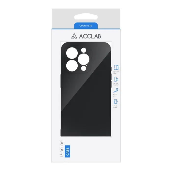 Чохол до мобільного телефона ACCLAB SoftShell Apple iPhone 16 Pro Max Black (1283126611612) зображення 2
