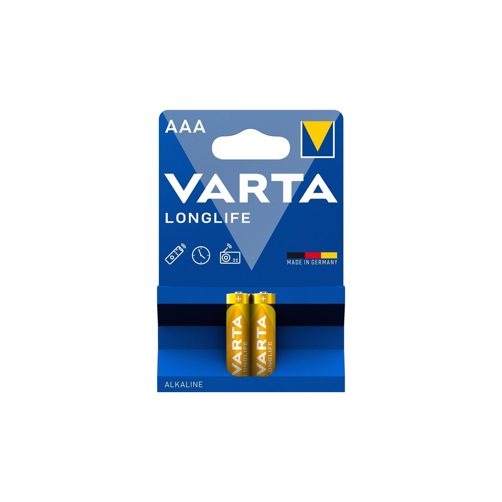 Батарейка Varta AAA Longlife щелочная * 2 (04103101412)