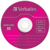 Диск DVD Verbatim 4.7Gb 4x SlimCase 5шт Color (43297) зображення 4