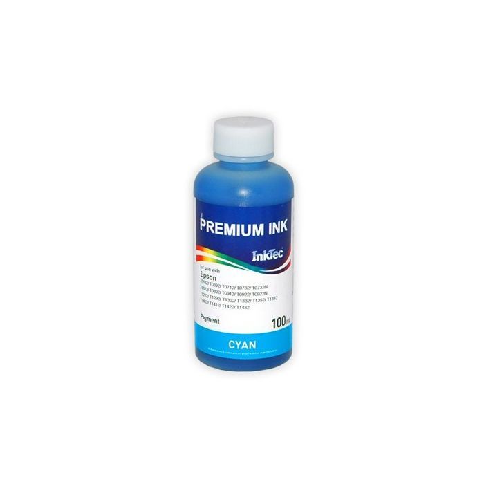 Чернила InkTec Epson C79/91 Т26/27 ТХ106/117 S22/SX130/420 Cyan Pigment (E0013-100MC)