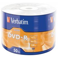 Фото - Оптичний диск Verbatim Диск DVD  4.7Gb 16X Wrap-box 50pk Extra MATT SILVER  43791 (43791)