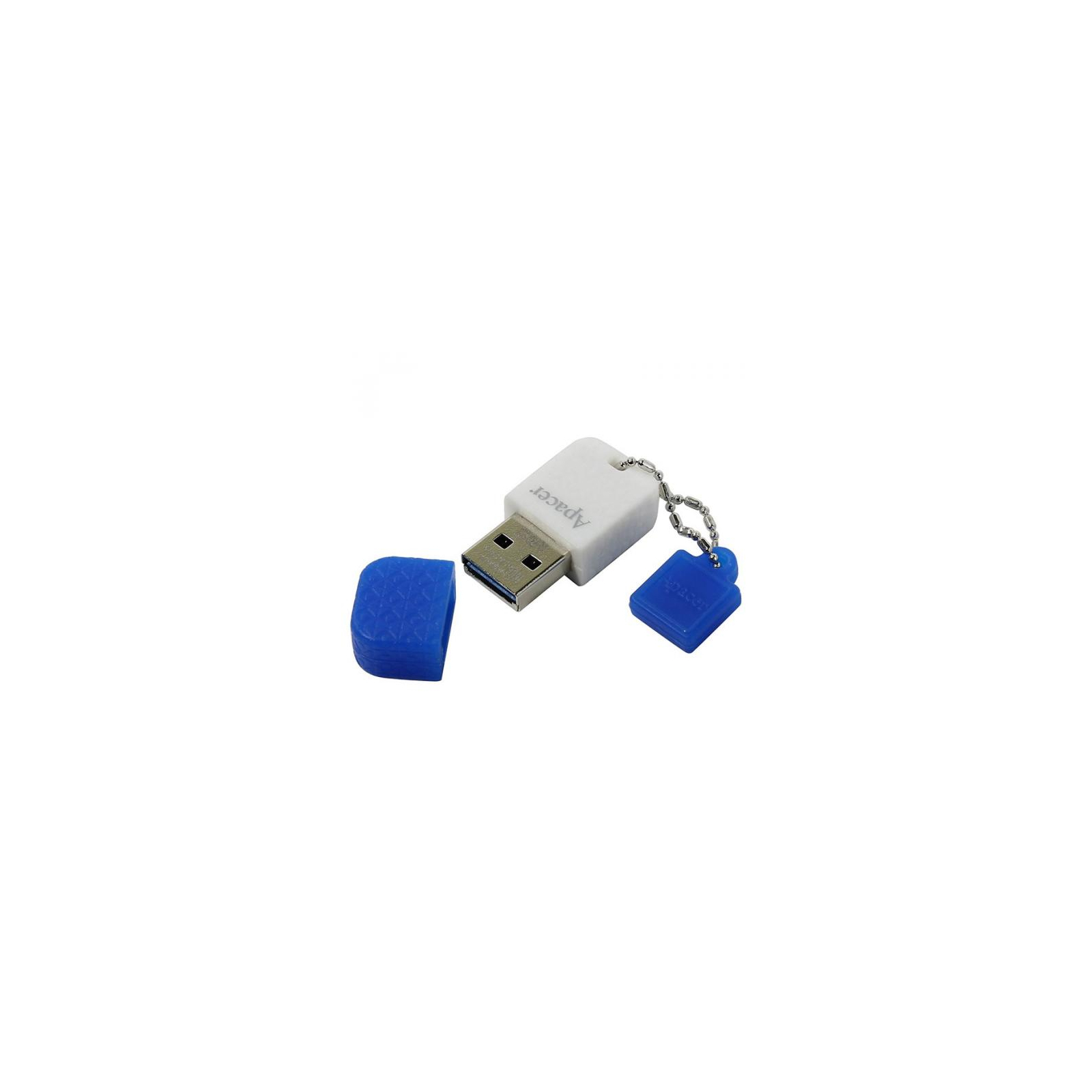USB флеш накопичувач Apacer 64GB AH154 white/blue USB 3.0 (AP64GAH154U-1) зображення 3