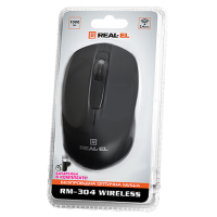 Мишка REAL-EL RM-304 black зображення 4