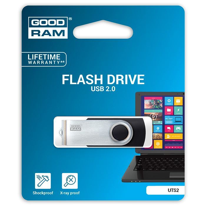 USB флеш накопитель Goodram 8GB Twister Black USB 2.0 (UTS2-0080K0R11) изображение 3