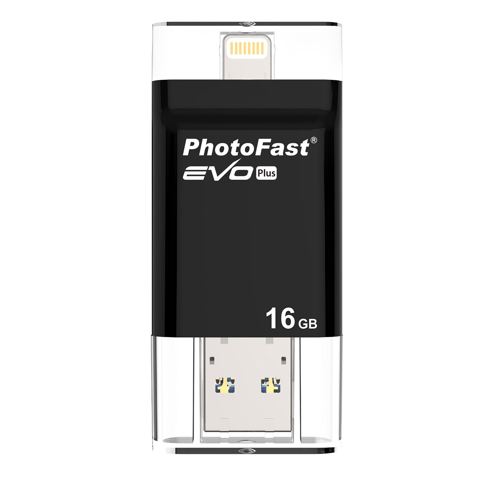 USB флеш накопичувач PhotoFast 16GB i-FlashDrive EVO Plus Black USB- 3.0microUSB/Lightning (EVOPLUS16GB) зображення 12