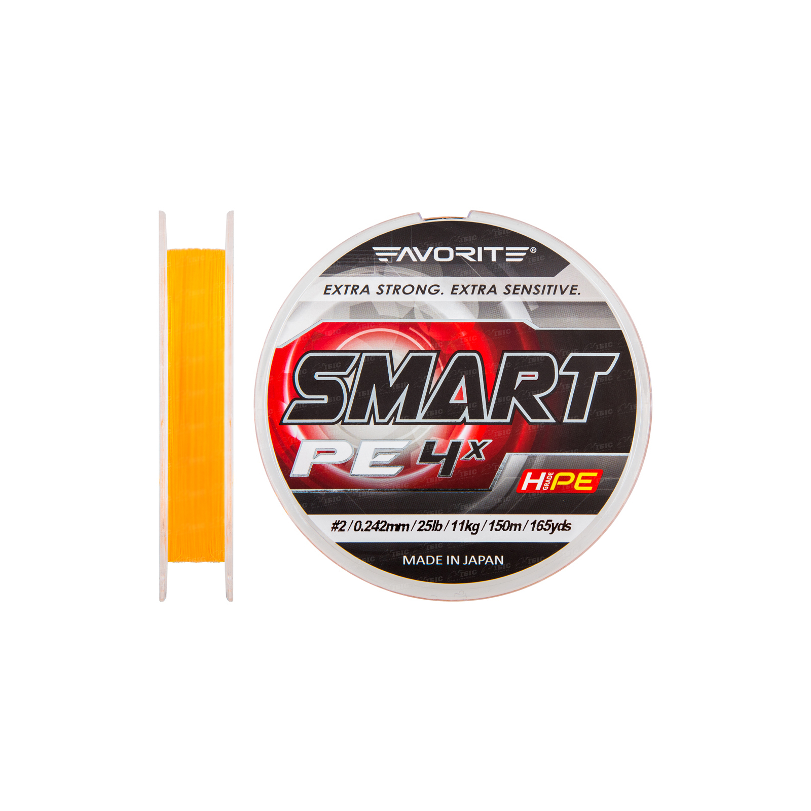 Шнур Favorite Smart PE 4x 150м оранжевый #2.0/0.242мм 11кг (1693.10.20)