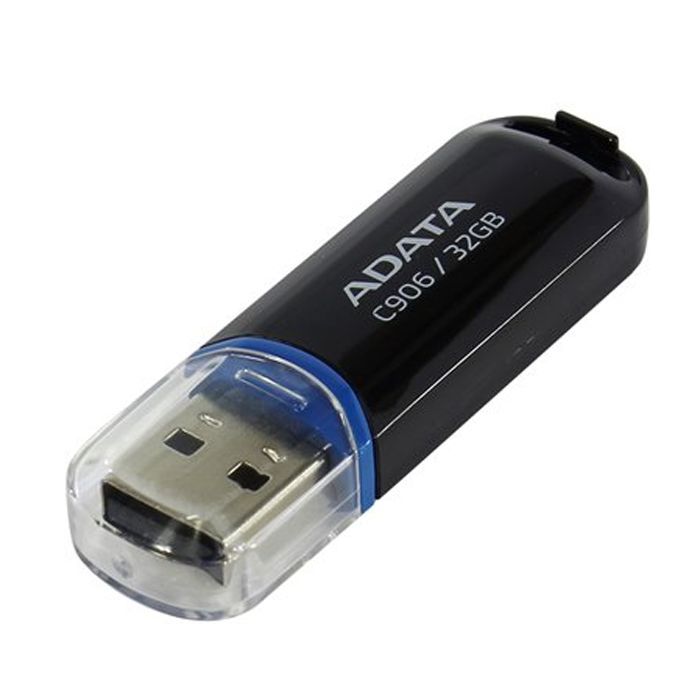 USB флеш накопитель ADATA 32GB C906 Black USB 2.0 (AC906-32G-RBK) изображение 2