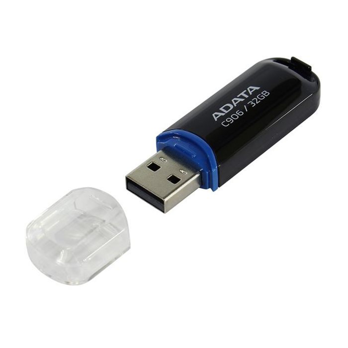 USB флеш накопитель ADATA 32GB C906 Black USB 2.0 (AC906-32G-RBK) изображение 3