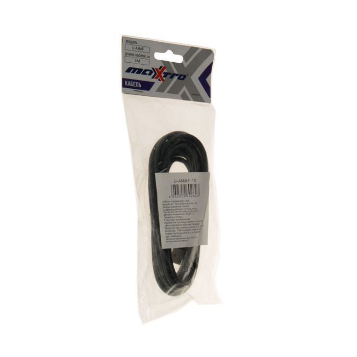 Дата кабель USB 2.0 AM/AF 3.0m Maxxter (U-AMAF-10) зображення 2