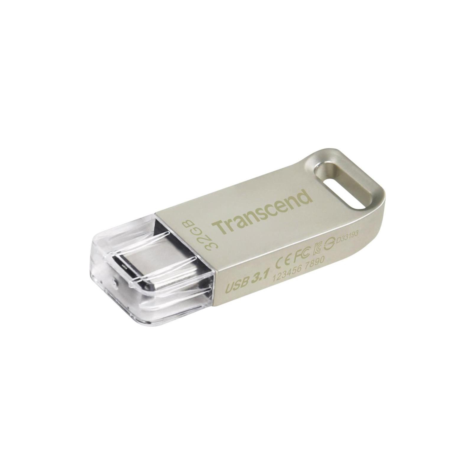 USB флеш накопичувач Transcend 32GB JetFlash 850 Silver USB 3.1 (TS32GJF850S) зображення 2