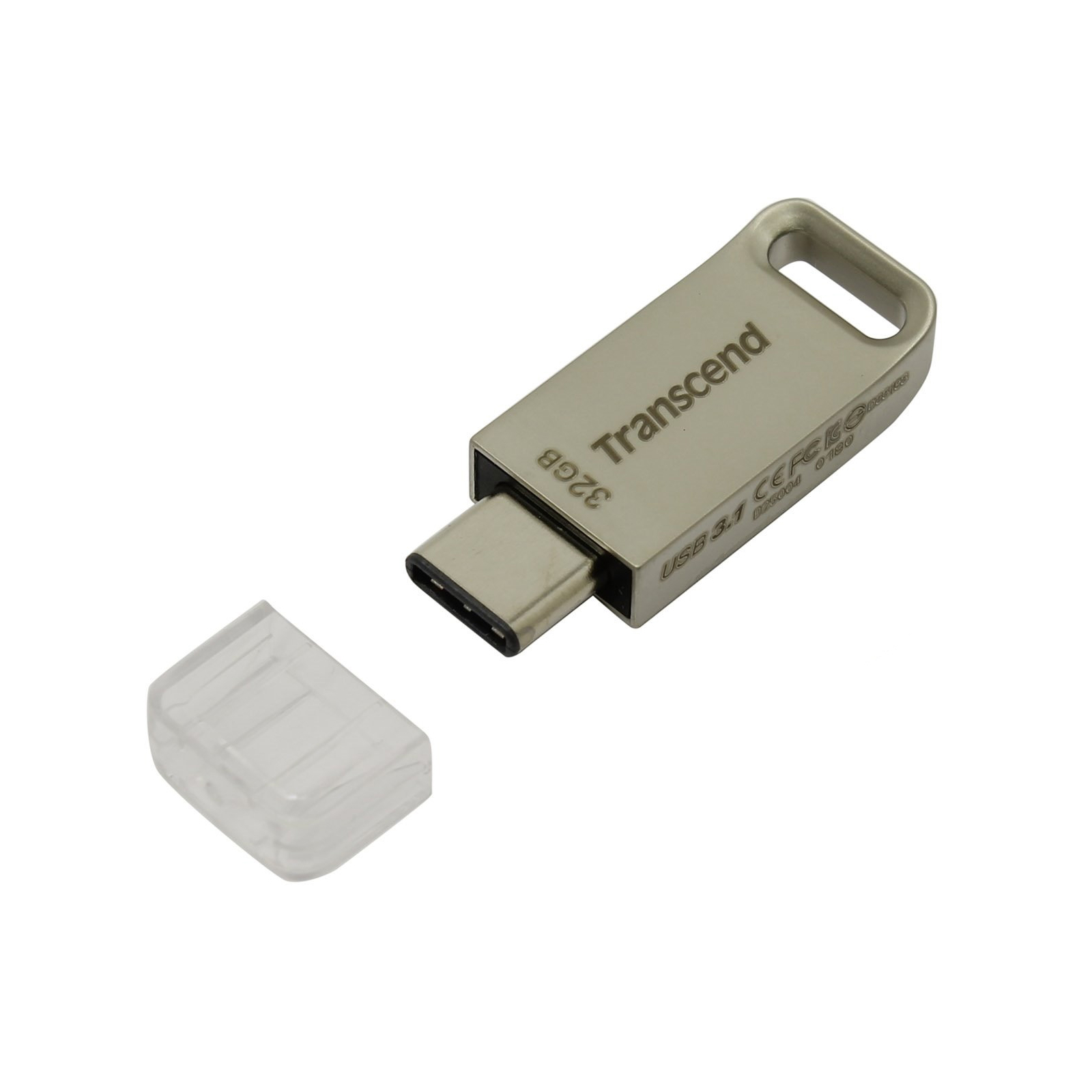 USB флеш накопитель Transcend 32GB JetFlash 850 Silver USB 3.1 (TS32GJF850S) изображение 3