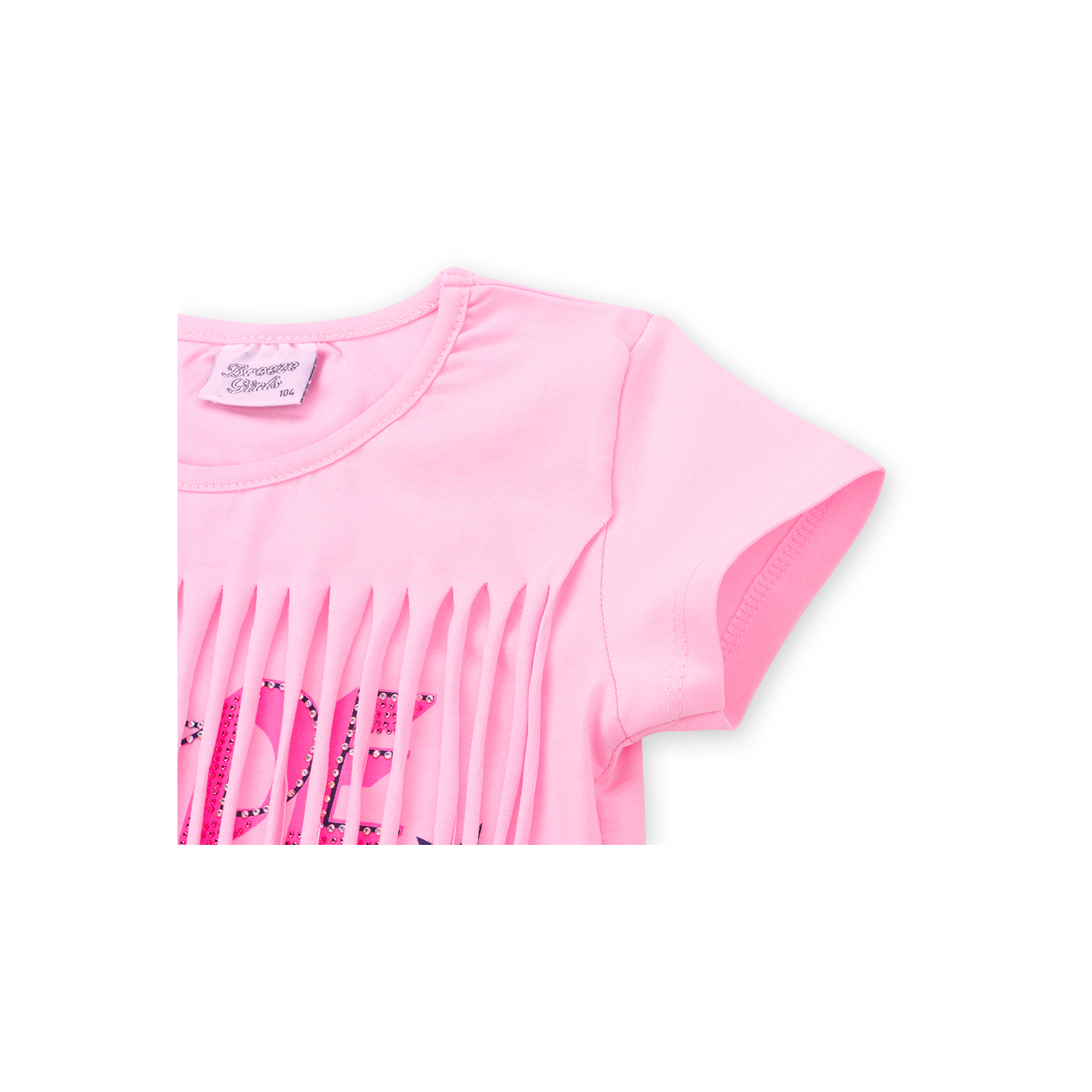 Набор детской одежды Breeze футболка со звездочками с шортами (9036-116G-pink) изображение 5