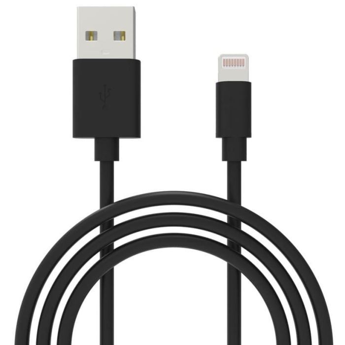 Дата кабель USB 2.0 AM to Lightning 1.0m Cu, 2.1А White Grand-X (PL01W)