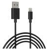 Дата кабель USB 2.0 AM to Lightning 1.0m Cu, 2.1А, Black Grand-X (PL01B) зображення 3
