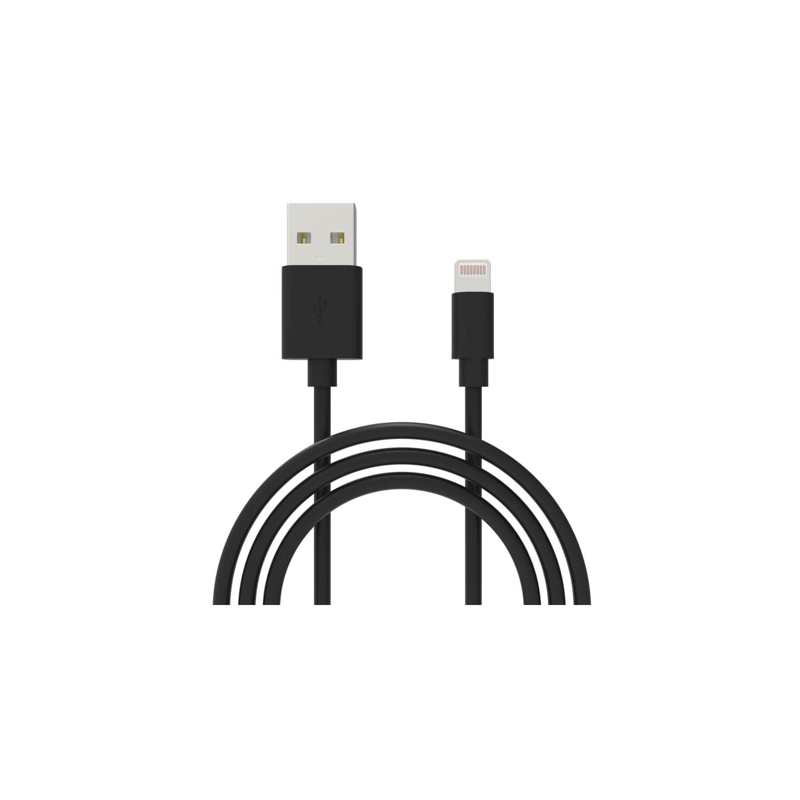 Дата кабель USB 2.0 AM to Lightning 1.0m Cu, 2.1А White Grand-X (PL01W)