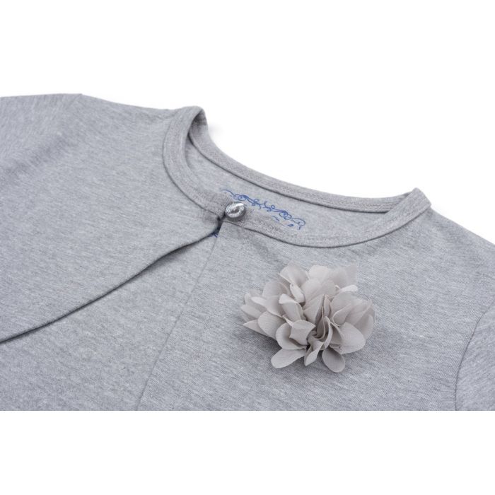 Болеро дитяче Breeze з квіткою (6712-164G-gray) зображення 4
