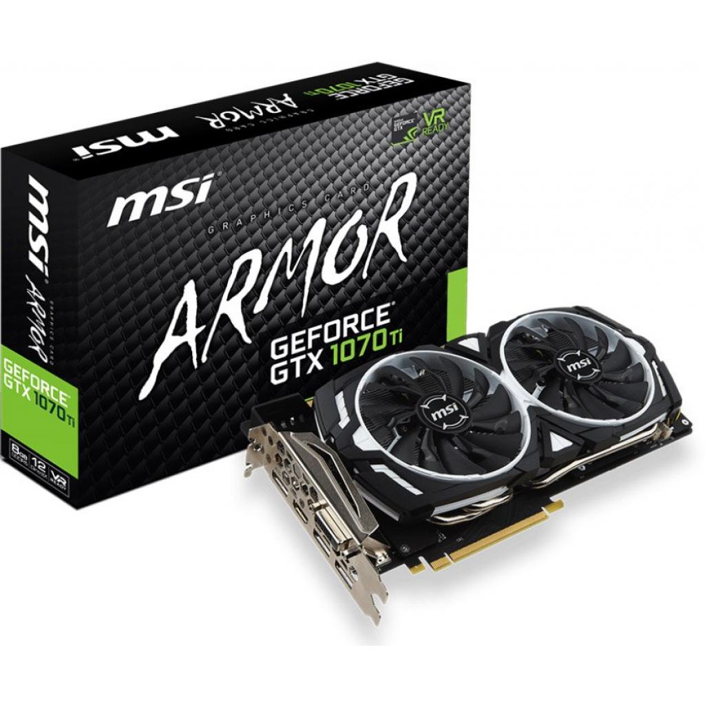 ᐈ Купити відеокарту MSI GeForce GTX1070 Ti 8192Mb ARMOR (GTX 1070