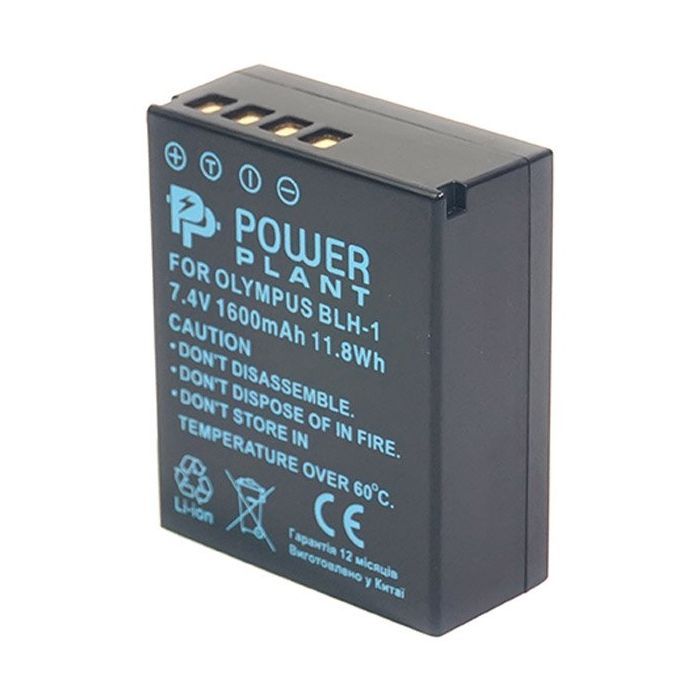 Аккумулятор к фото/видео PowerPlant Olympus BLH-1 1600mAh (CB970148)