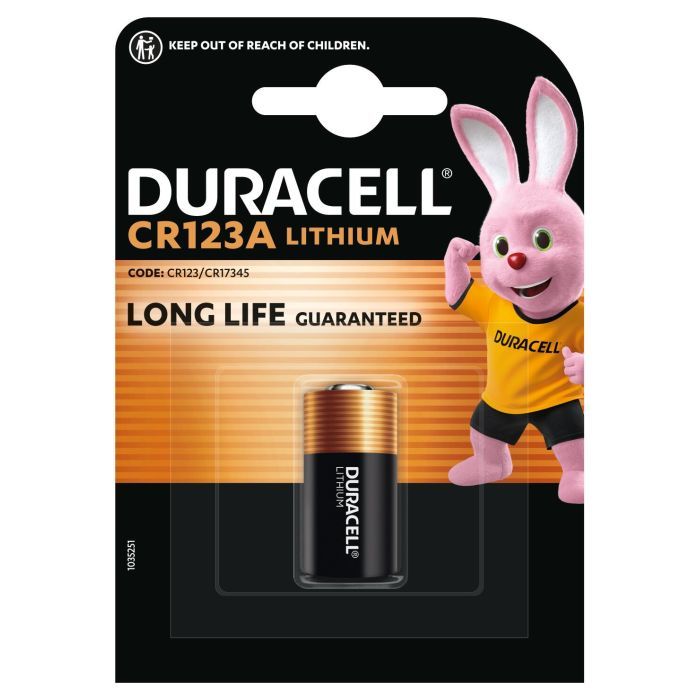 Батарейка Duracell 123 3V High Power літієва, CR123/CR123A/CR17345, 1 шт. в упаковці (5000394123106 / 5000784) зображення 2