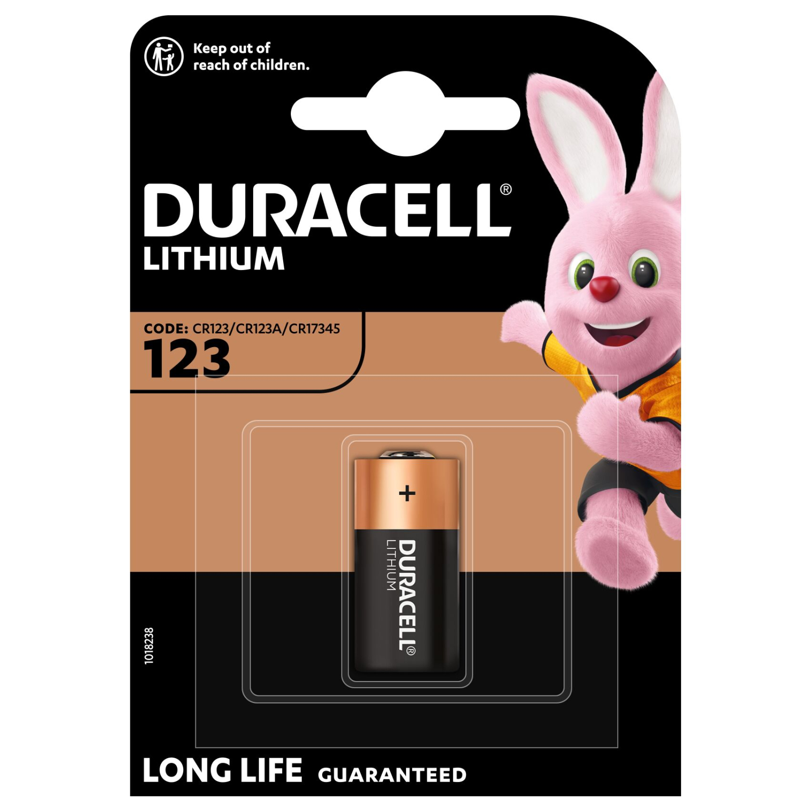 Батарейка Duracell CR 123 / DL 123 * 1 (5000394123106 / 5000784) изображение 2