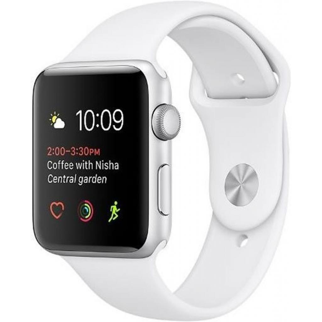 Смарт-часы Apple Watch Series 1, 42mm Silver Aluminium Case with White Band (MNNL2FS/A)
