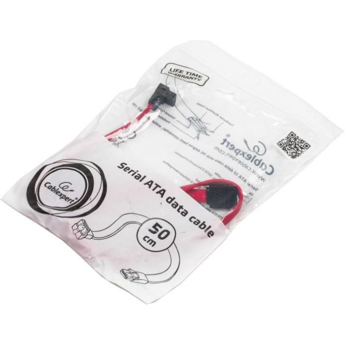 Кабель для передачі даних SATA III 0.5m Cablexpert (CC-SATAM-DATA) зображення 4