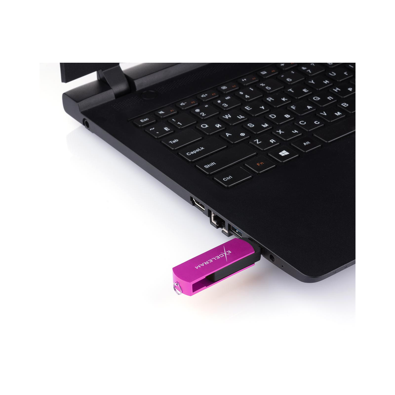 USB флеш накопитель eXceleram 16GB P2 Series Purple/Black USB 2.0 (EXP2U2PUB16) изображение 7