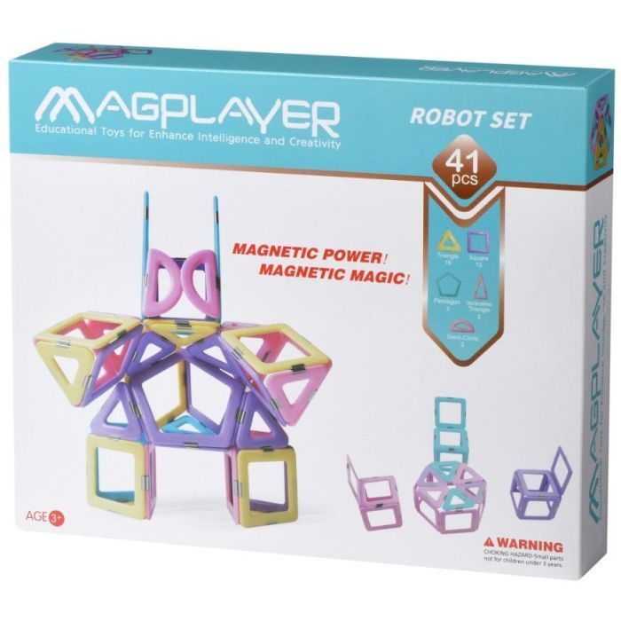 Конструктор Magplayer магнитный набор 41 эл. (MPH2-41)