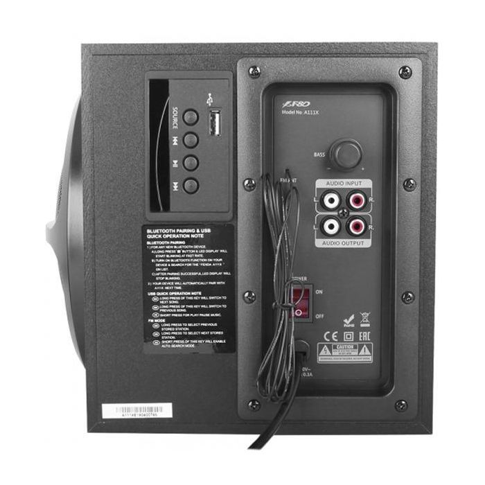 Акустическая система F&D A-111X black изображение 5