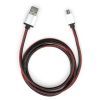 Дата кабель USB 2.0 AM to Micro 5P 1m pu leather black Vinga (VCPDCMLS1BK)