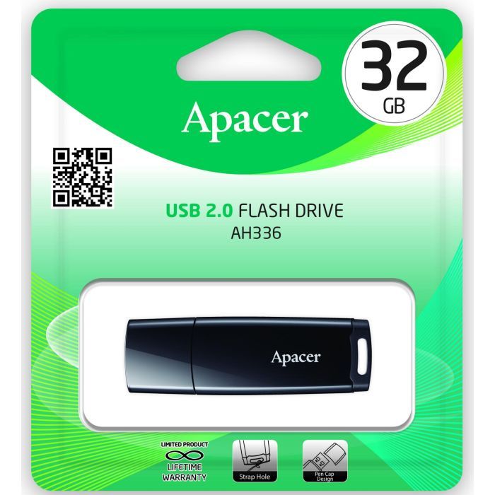 USB флеш накопитель Apacer 32GB AH336 White USB 2.0 (AP32GAH336W-1) изображение 5