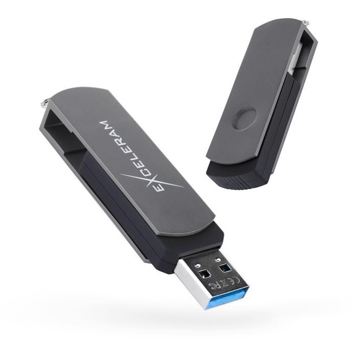 USB флеш накопитель eXceleram 128GB P2 Series Gold/Black USB 3.1 Gen 1 (EXP2U3GOB128)