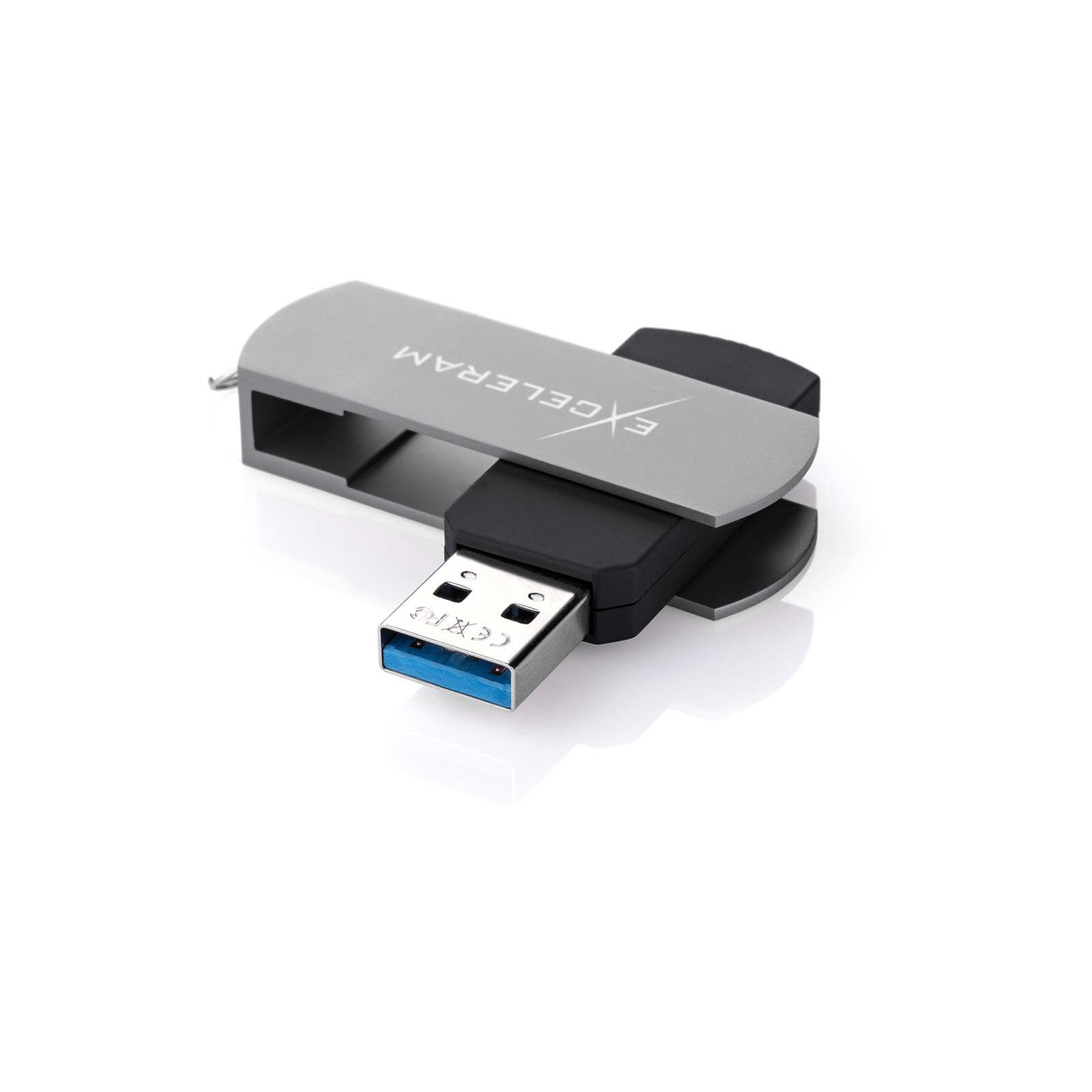 USB флеш накопичувач eXceleram 128GB P2 Series Grape/Black USB 3.1 Gen 1 (EXP2U3GPB128) зображення 2