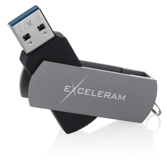 USB флеш накопитель eXceleram 128GB P2 Series Gold/Black USB 3.1 Gen 1 (EXP2U3GOB128) изображение 3