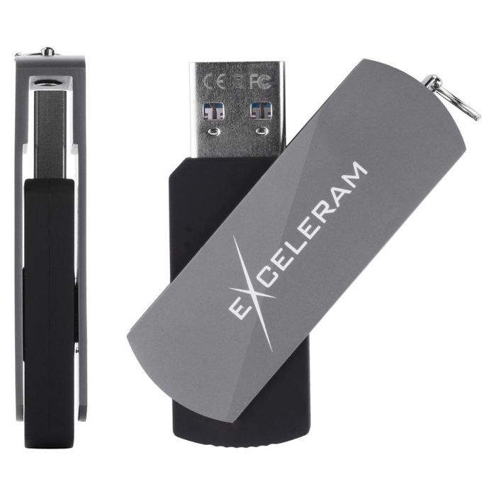USB флеш накопитель eXceleram 128GB P2 Series Gold/Black USB 3.1 Gen 1 (EXP2U3GOB128) изображение 4