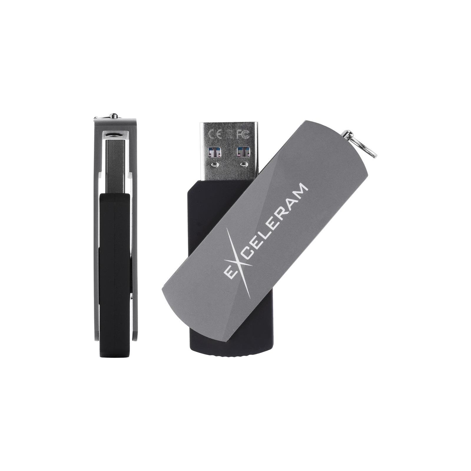 USB флеш накопичувач eXceleram 128GB P2 Series Gray/Black USB 3.1 Gen 1 (EXP2U3GB128) зображення 4