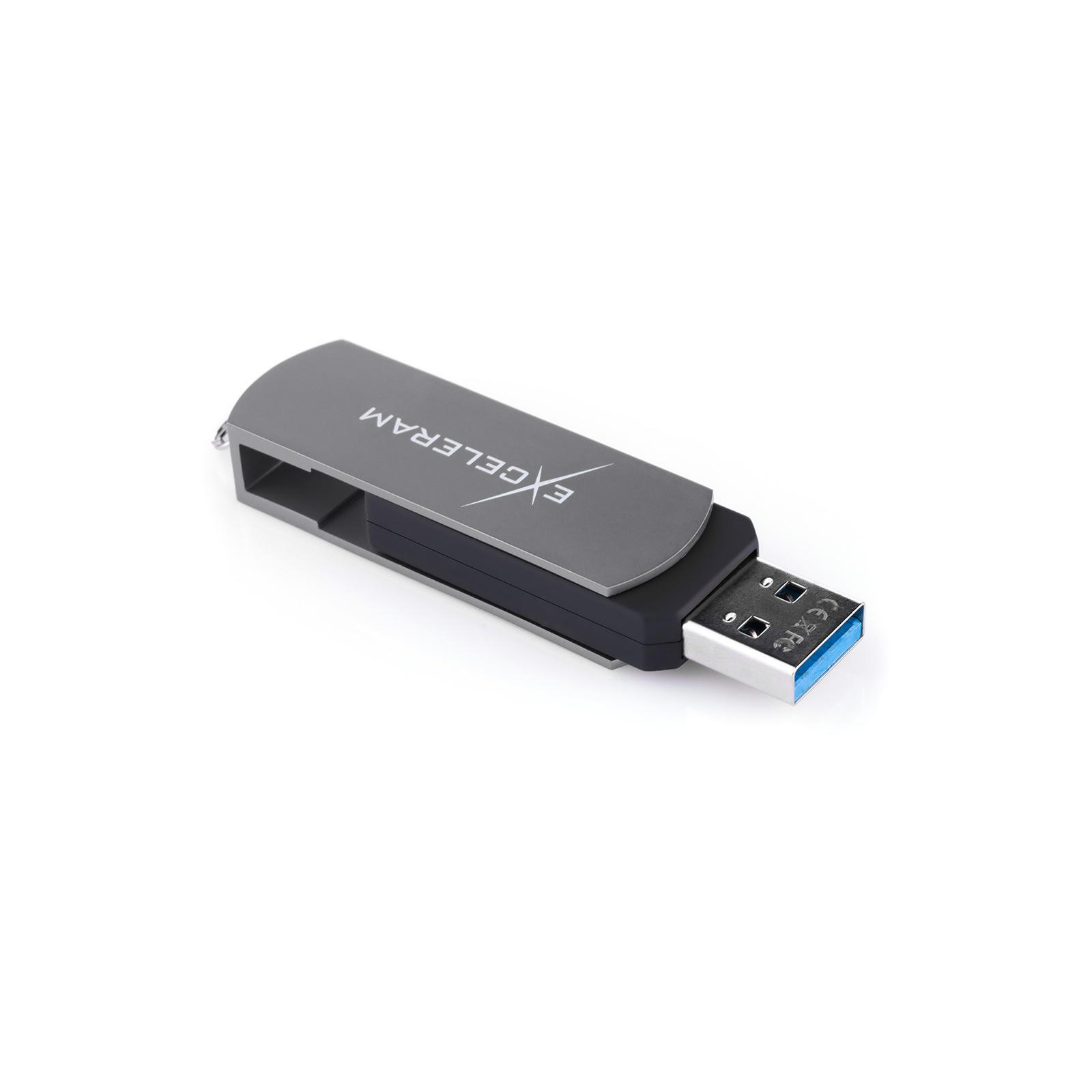 USB флеш накопитель eXceleram 16GB P2 Series Silver/Black USB 3.1 Gen 1 (EXP2U3SIB16) изображение 5