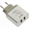 Зарядное устройство Golf GF-U2 Travel charger + Lightning cable 2USB 2,1A White (F_49989) изображение 2