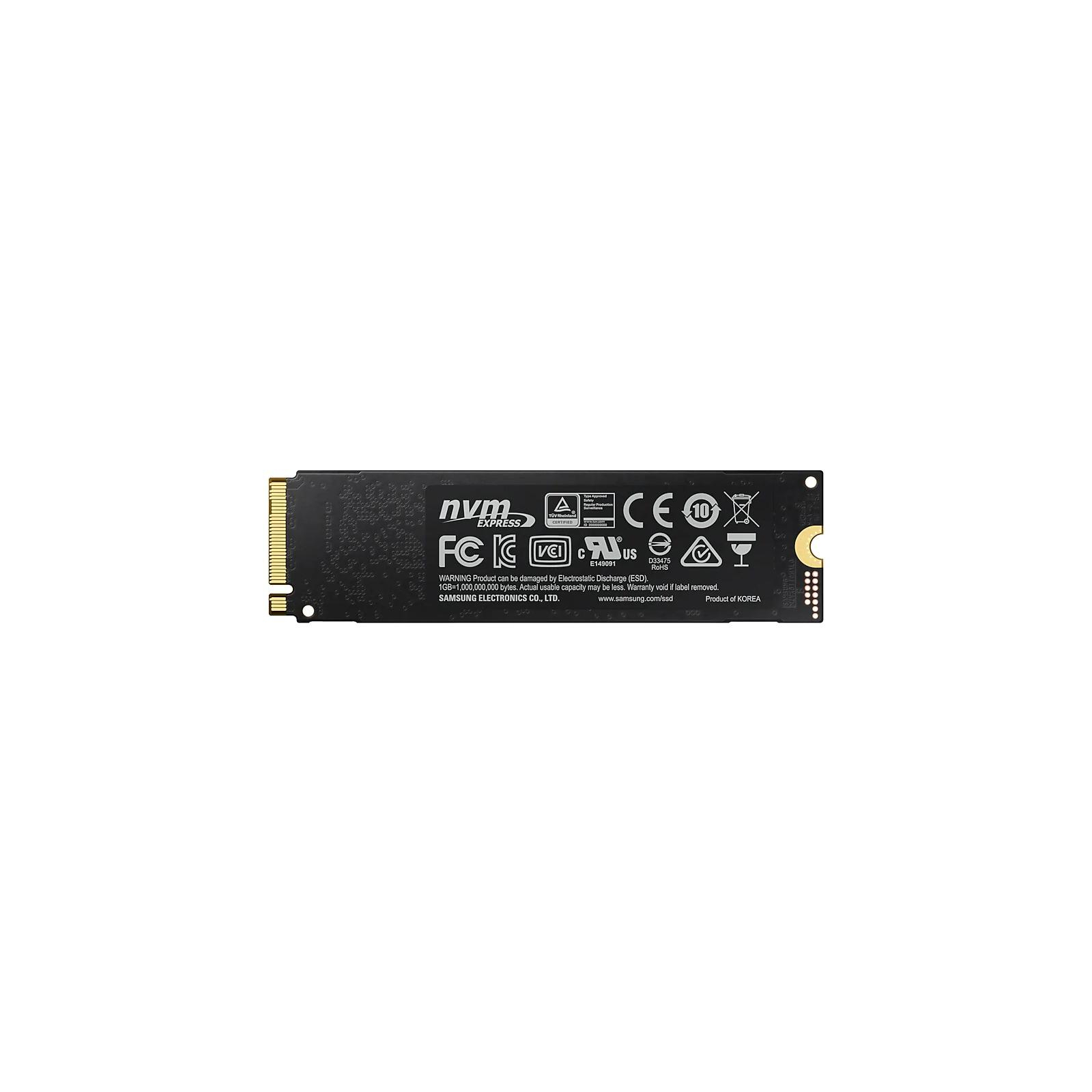 Накопичувач SSD M.2 2280 500GB Samsung (MZ-V7S500BW) зображення 2