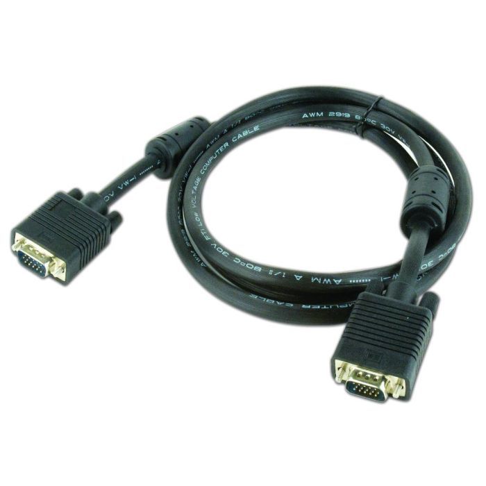 Кабель мультимедийный VGA 1.8m HD15M Pro black REAL-EL (EL123500043) изображение 2