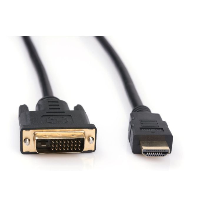 Кабель мультимедійний HDMI to DVI 24+1 3.0m Vinga (VCPHDMIDVI3) зображення 3