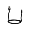 Дата кабель USB 2.0 AM to Micro 5P 1.0m Fur black 2E (2E-CCMTAC-BLACK) изображение 3