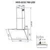 Вытяжка кухонная Minola HVS 6232 WH/INOX 700 LED изображение 11