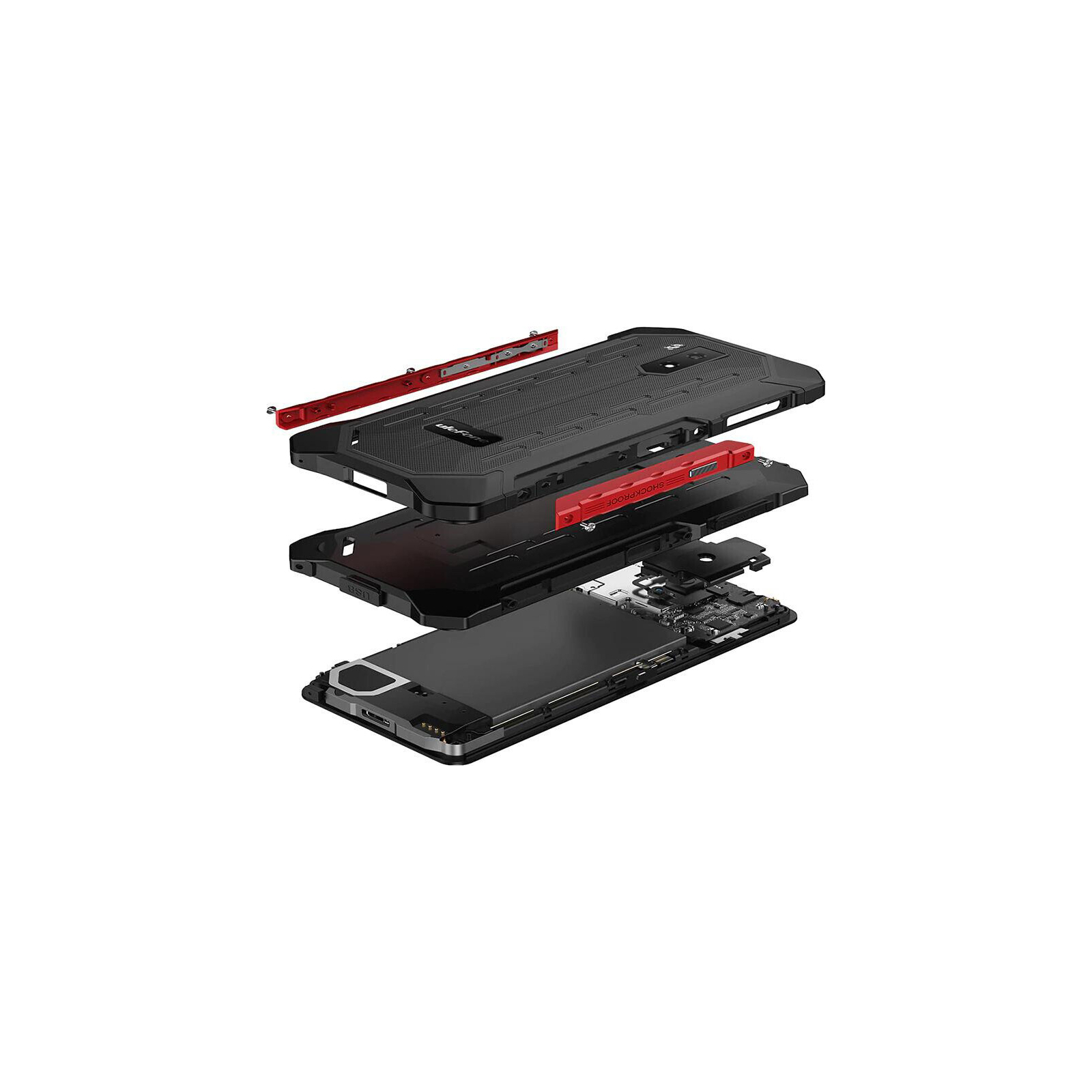 Мобильный телефон Ulefone Armor X5 3/32GB Black Red (6937748733256) изображение 7