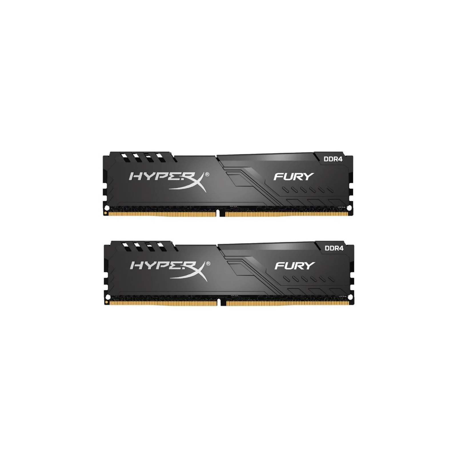 Модуль памяти для компьютера DDR4 64GB (2x32GB) 3200 MHz HyperX Fury Black Kingston Fury (ex.HyperX) (HX432C16FB3K2/64)