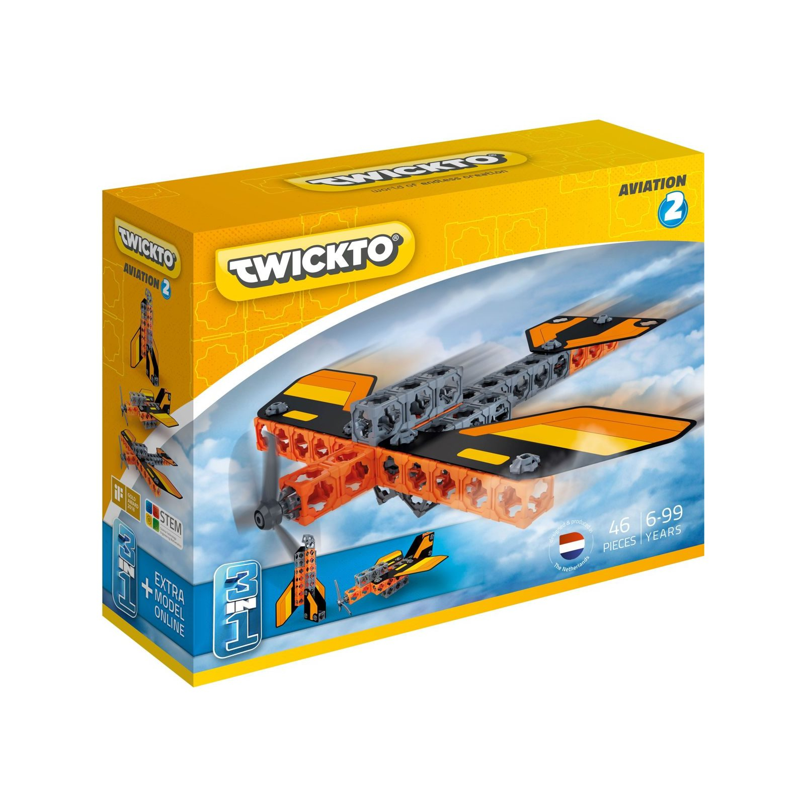 Конструктор Twickto Aviation #2 46 деталей (15073821)