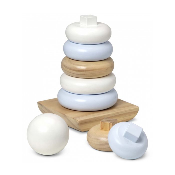 Розвиваюча іграшка Melissa&Doug Величезна натуральна дерев'яна пірамідка (MD30540) зображення 2