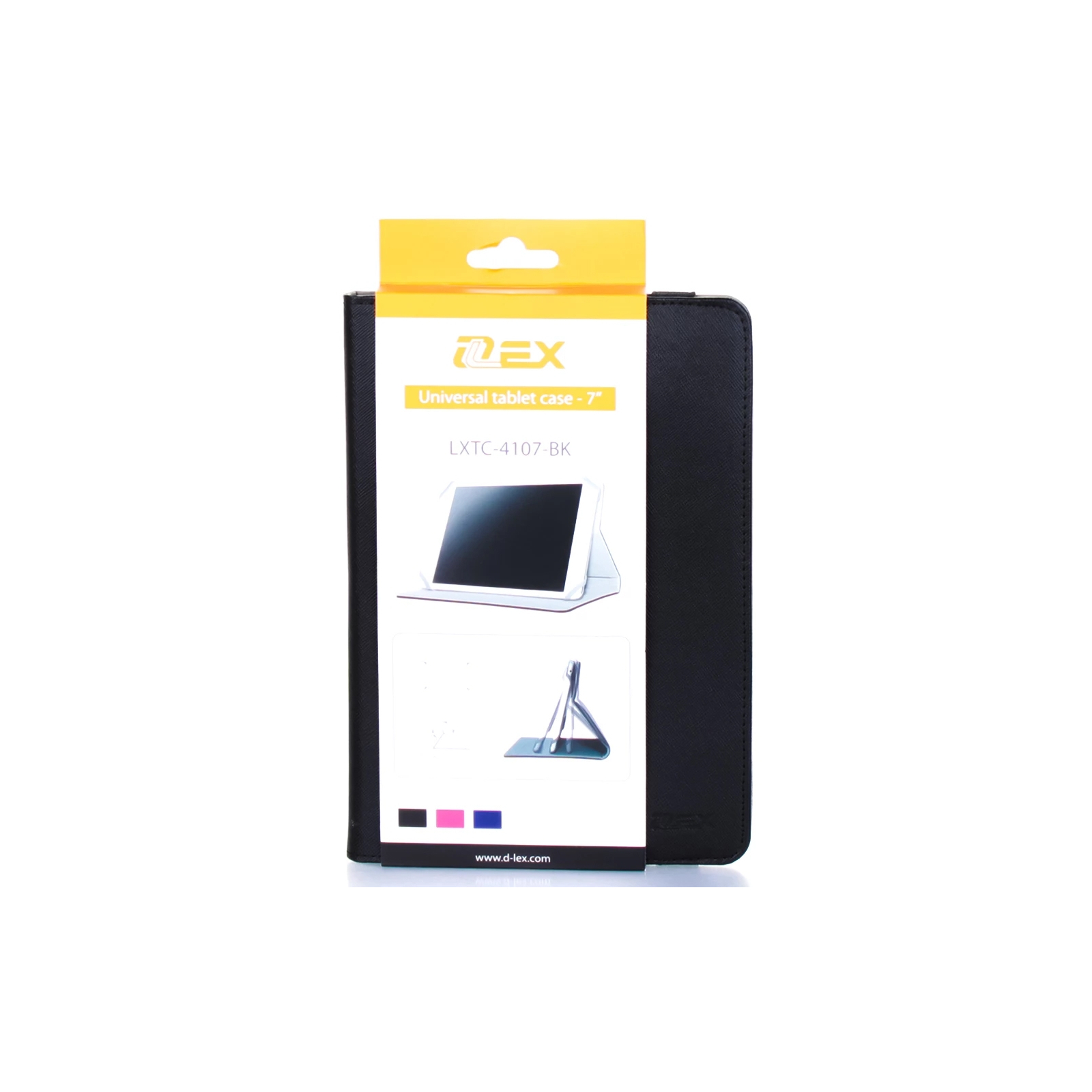Чехол для планшета D-Lex 7 black 20.5*13.5*1.3 LXTC-4107-BK (4303) изображение 4